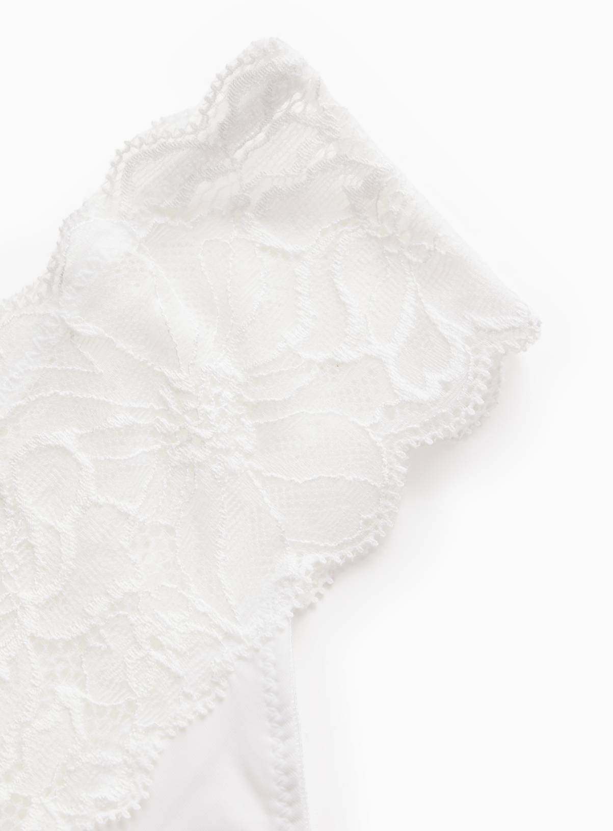 White Floral Lace Thong 16 - Image 3