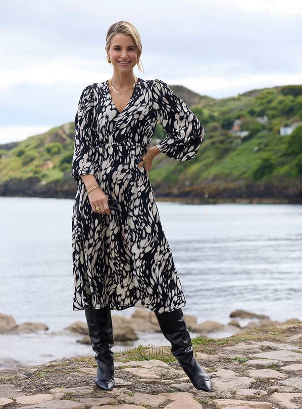 VOGUE WILLIAMS Animal Print Midaxi Dress 8
