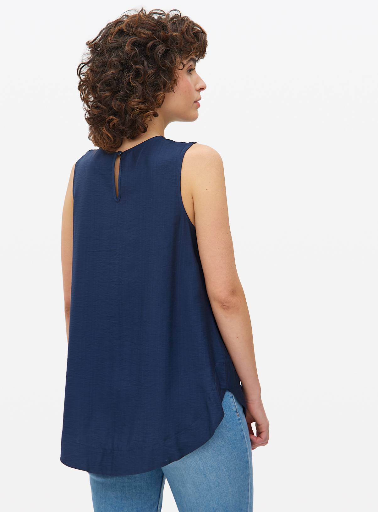 Navy Sleeveless Shell Top 20 - Image 4