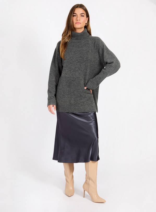 VOGUE WILLIAMS Grey Midi Skirt 12
