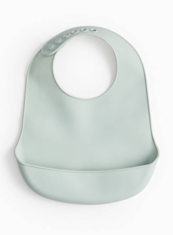 Blue Silicone Bib One Size