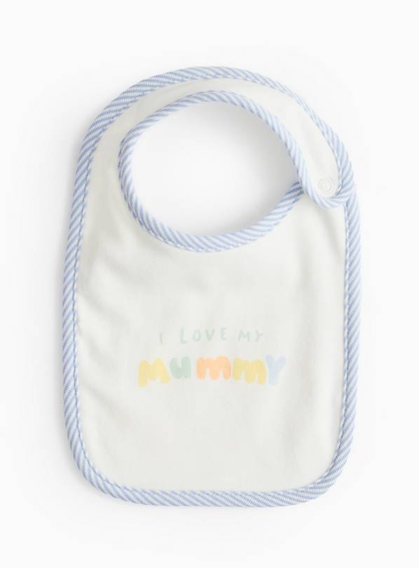 I Love My Mummy Slogan Bib One Size