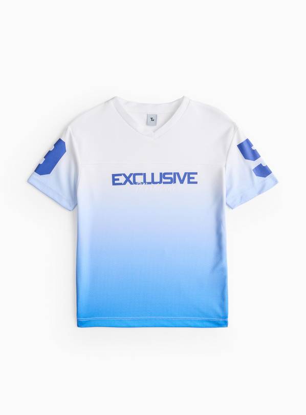 Blue Ombre Exclusive Worldwide Football T-Shirt 11 years