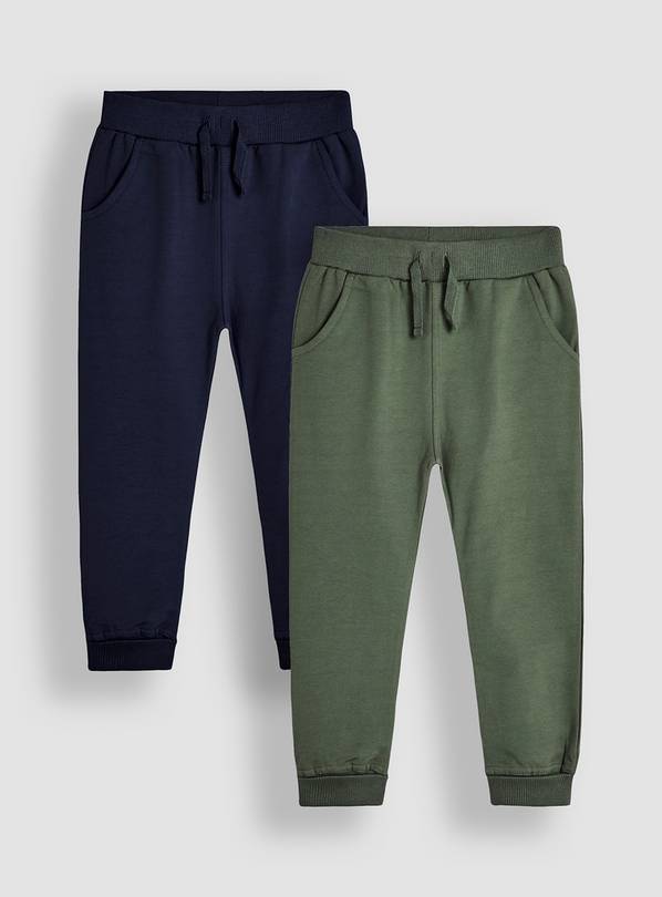 JOJO MAMAN BÉBÉ 2 Pack Fitted Joggers 12-18 months