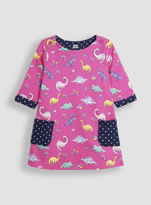 JOJO MAMAN B&Eacute;B&Eacute; Dino A Line Dress 3-4 Years