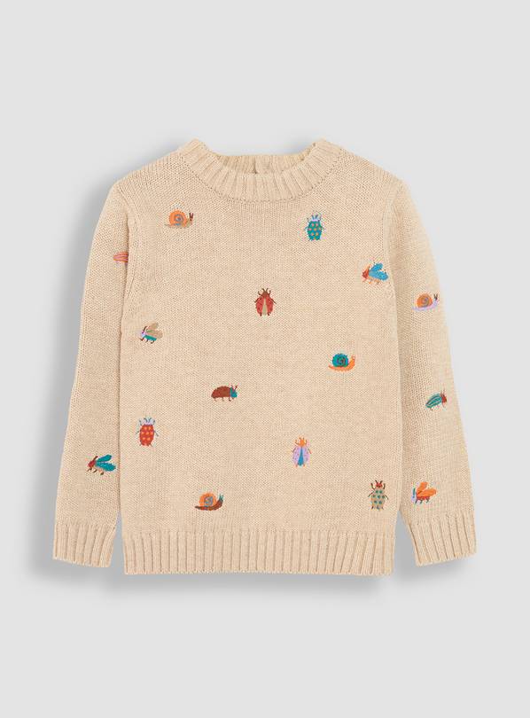 JOJO MAMAN B&Eacute;B&Eacute; Bug Embroidered Jumper 12 - 18 month