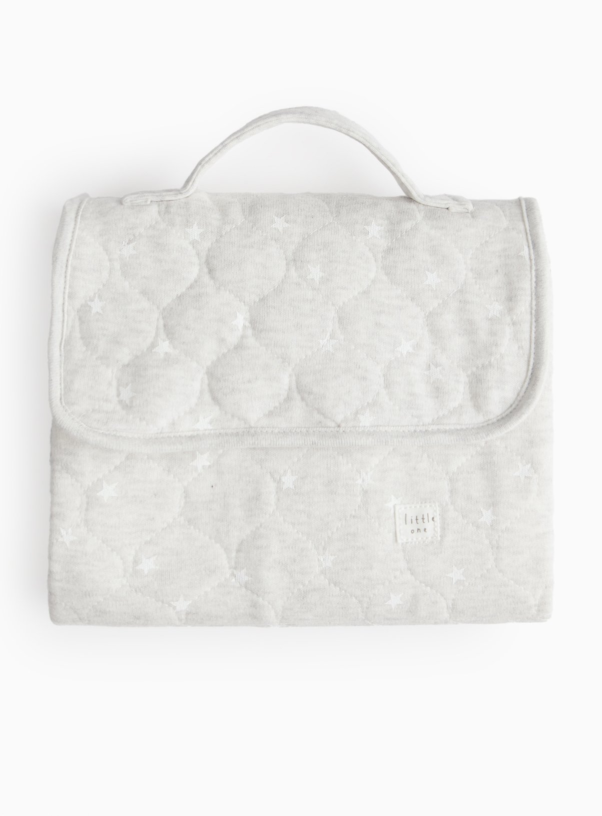 Grey Grey Star Print Quilted Changing Mat One Size - Tu by Sainsbury's