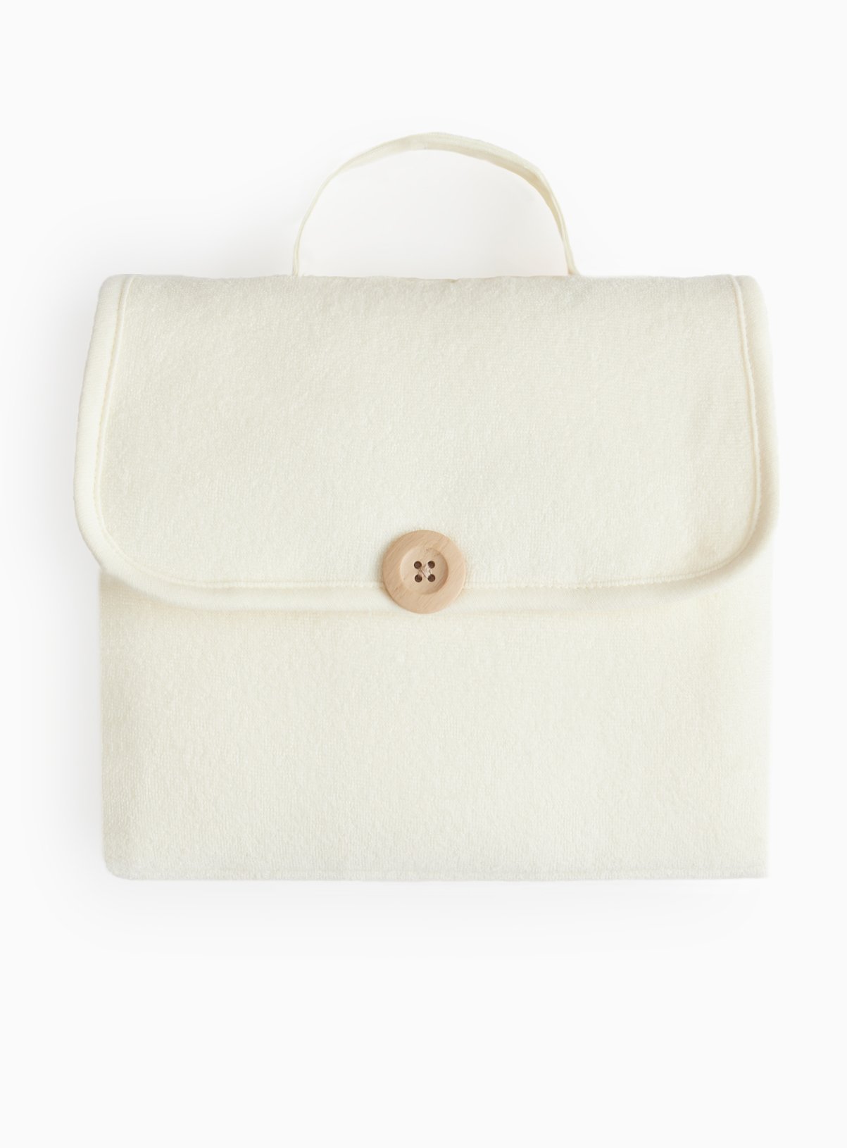 Cream Unisex Plain Cream Travel Changing Mat One Size - Tu by Sainsbury's