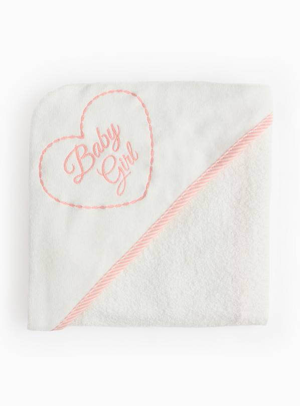 Baby Girl Hooded Towel One Size