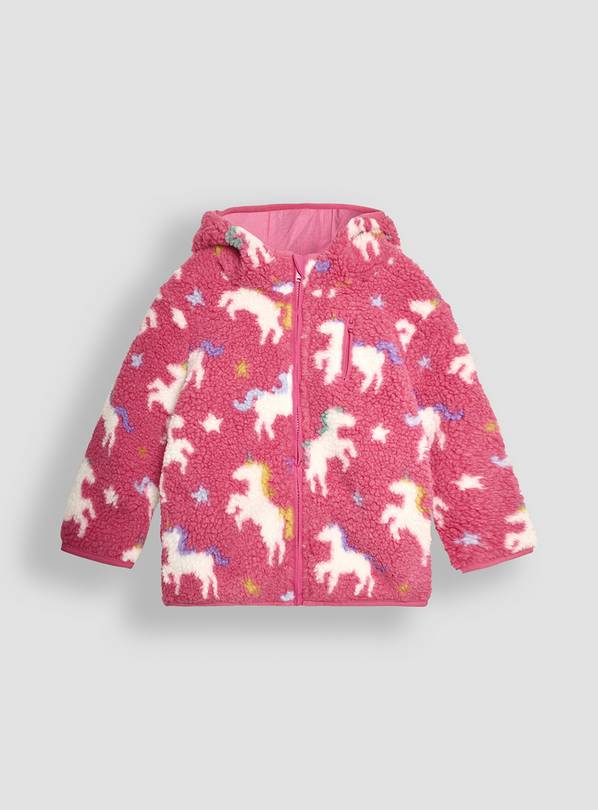 JOJO MAMAN BÉBÉ Unicorn Borg Hoodie 12-18 months