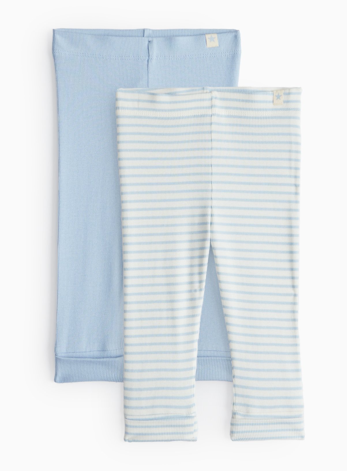 Blue Blue Leggings 2 Pack (Up To 3 Mths) - Tu by Sainsbury's