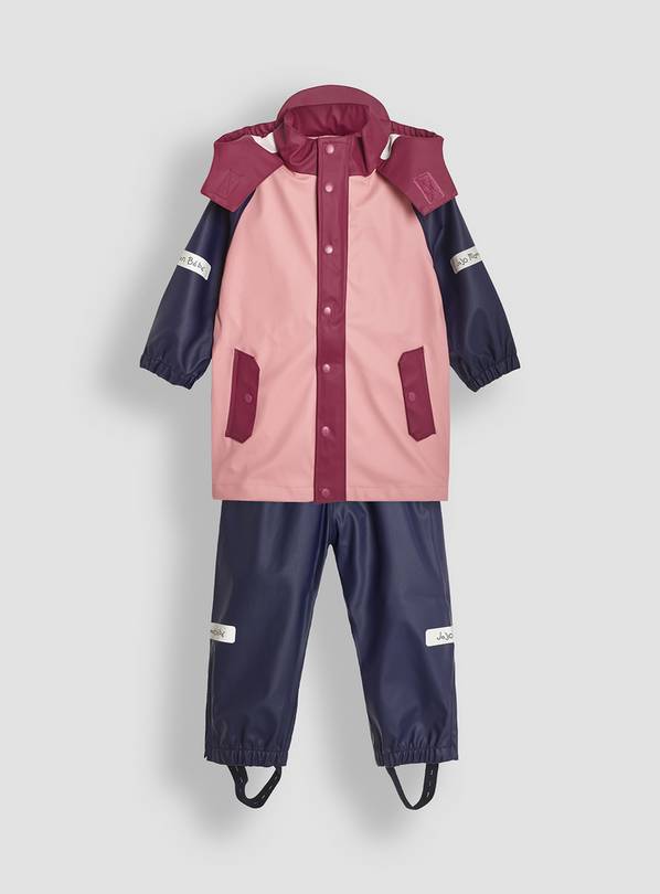 JOJO MAMAN BÉBÉ 2 Piece Waterproof Trouser & Jacket Set 6-7 Years