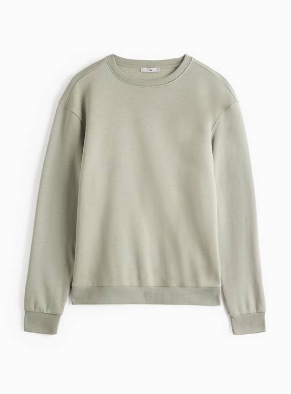 Pale Green Crew Neck Sweatshirt M