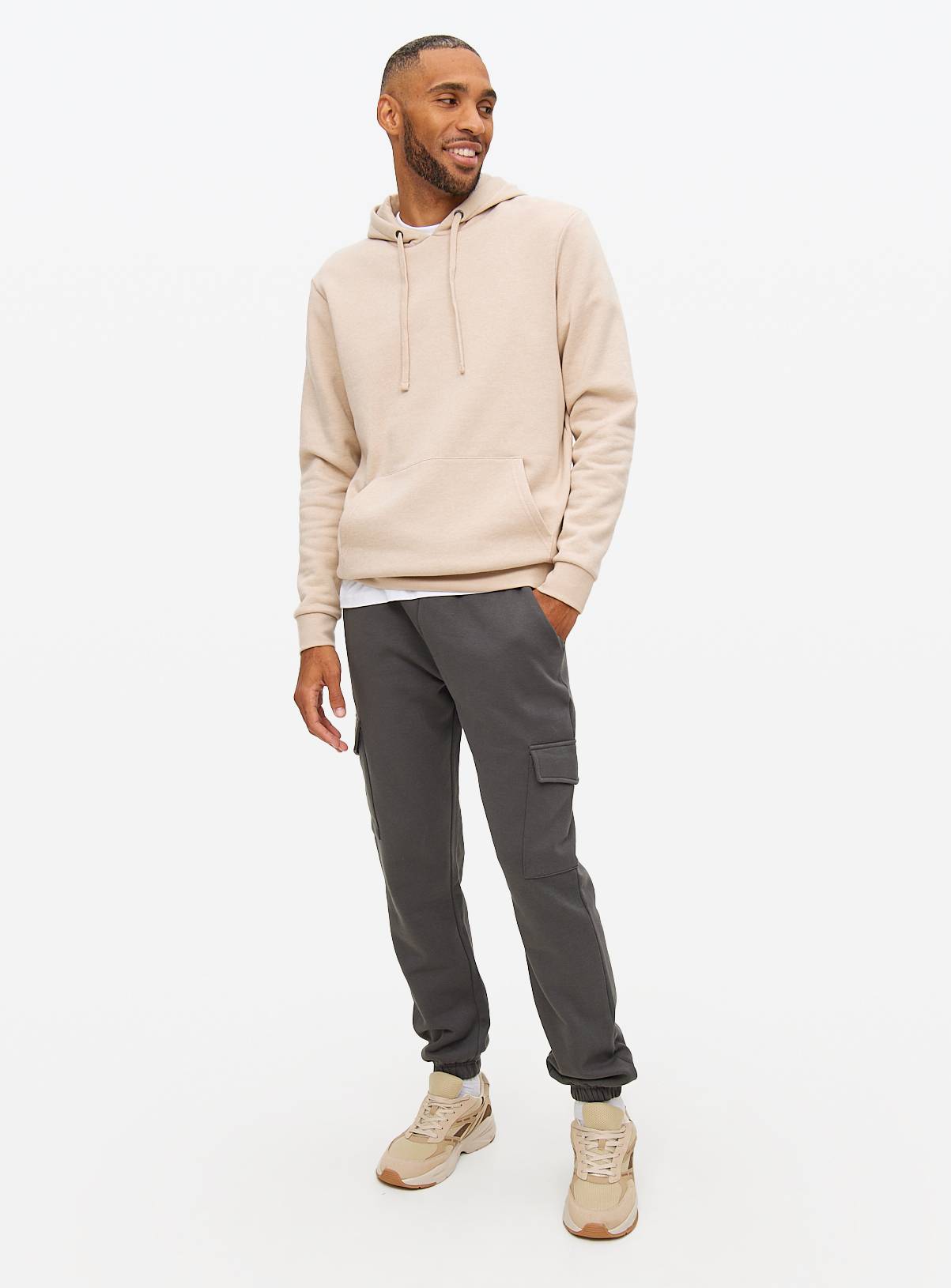 Charcoal Cargo Joggers XL - Image 2