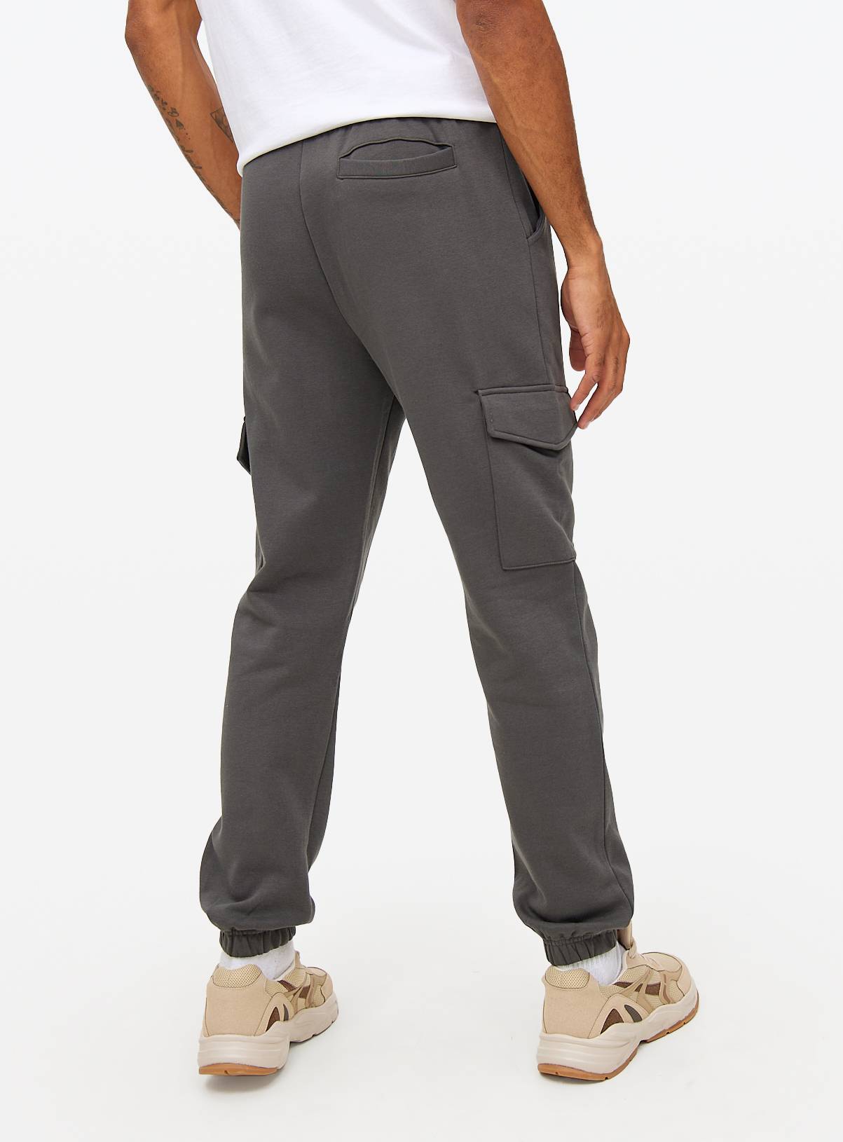 Charcoal Cargo Joggers XL - Image 5