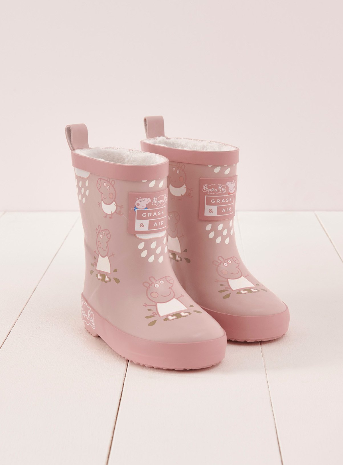 Pink Pink GRASS & AIR Peppa Pig Colour Changing Welly - Grass and Air by Sainsbury's