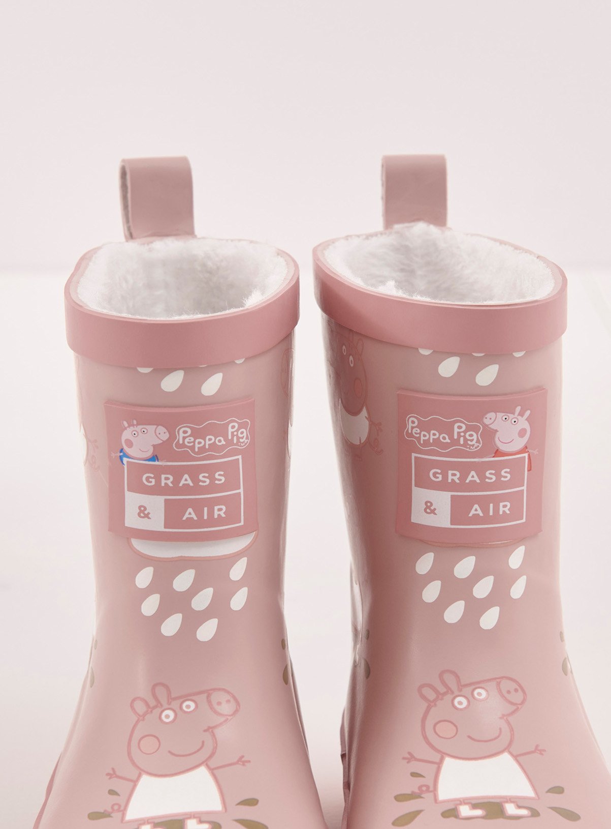 GRASS & AIR Peppa Pig Colour Changing Wellies Pink 13 Infant - Image 3 thumbnail
