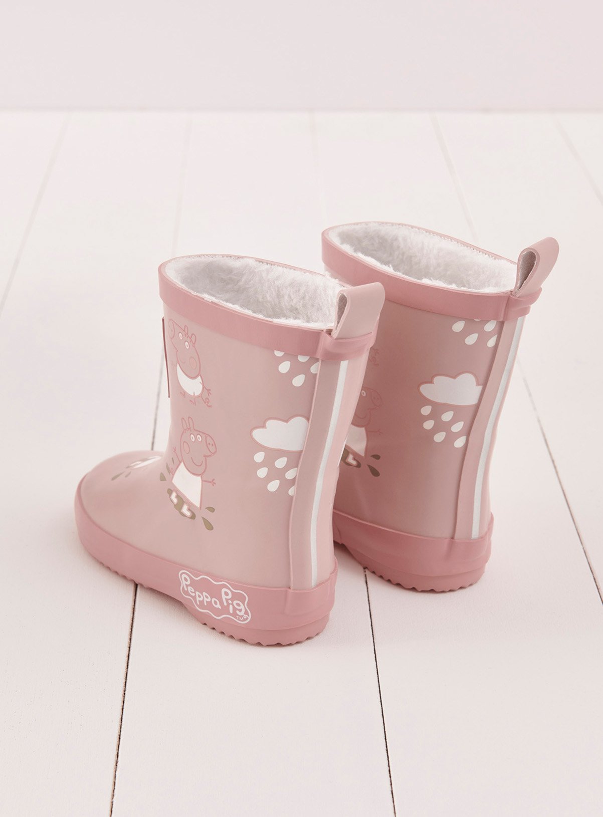 GRASS & AIR Peppa Pig Colour Changing Wellies Pink 13 Infant - Image 4 thumbnail