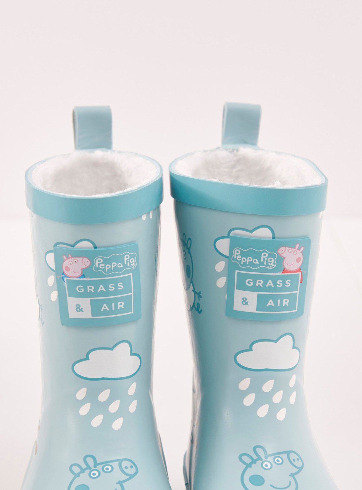 GRASS & AIR Peppa Pig Colour Changing Wellies Blue 10 Infant - Image 3 thumbnail