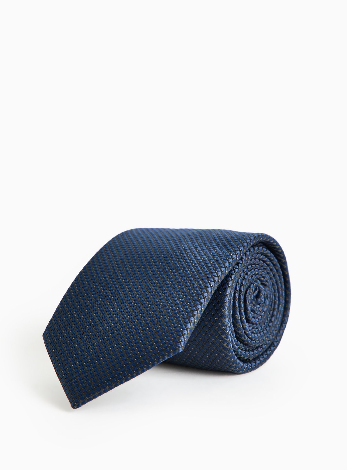 Men's Navy Green Twill Tie One Size
