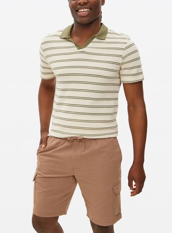 Neutral Washed Cargo Shorts 36