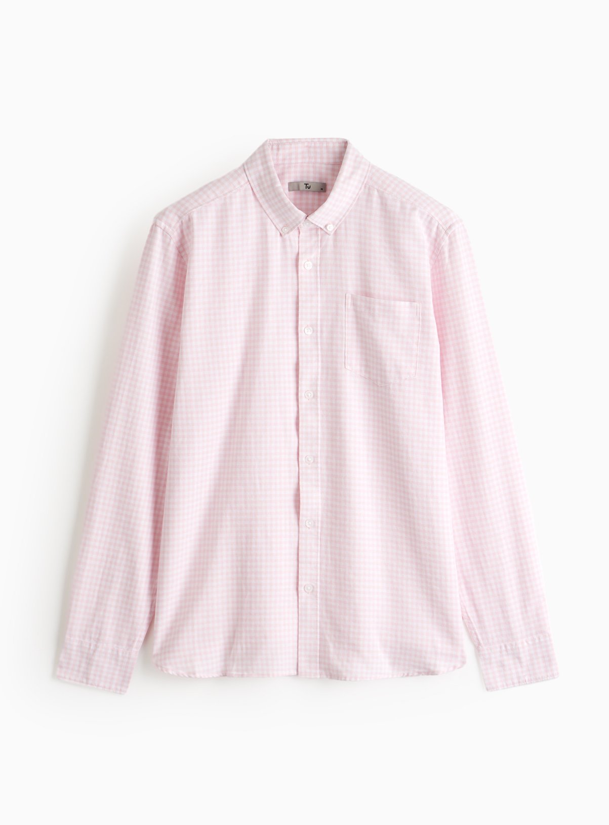 Pink Gingham Oxford Shirt XL - Image 3 thumbnail