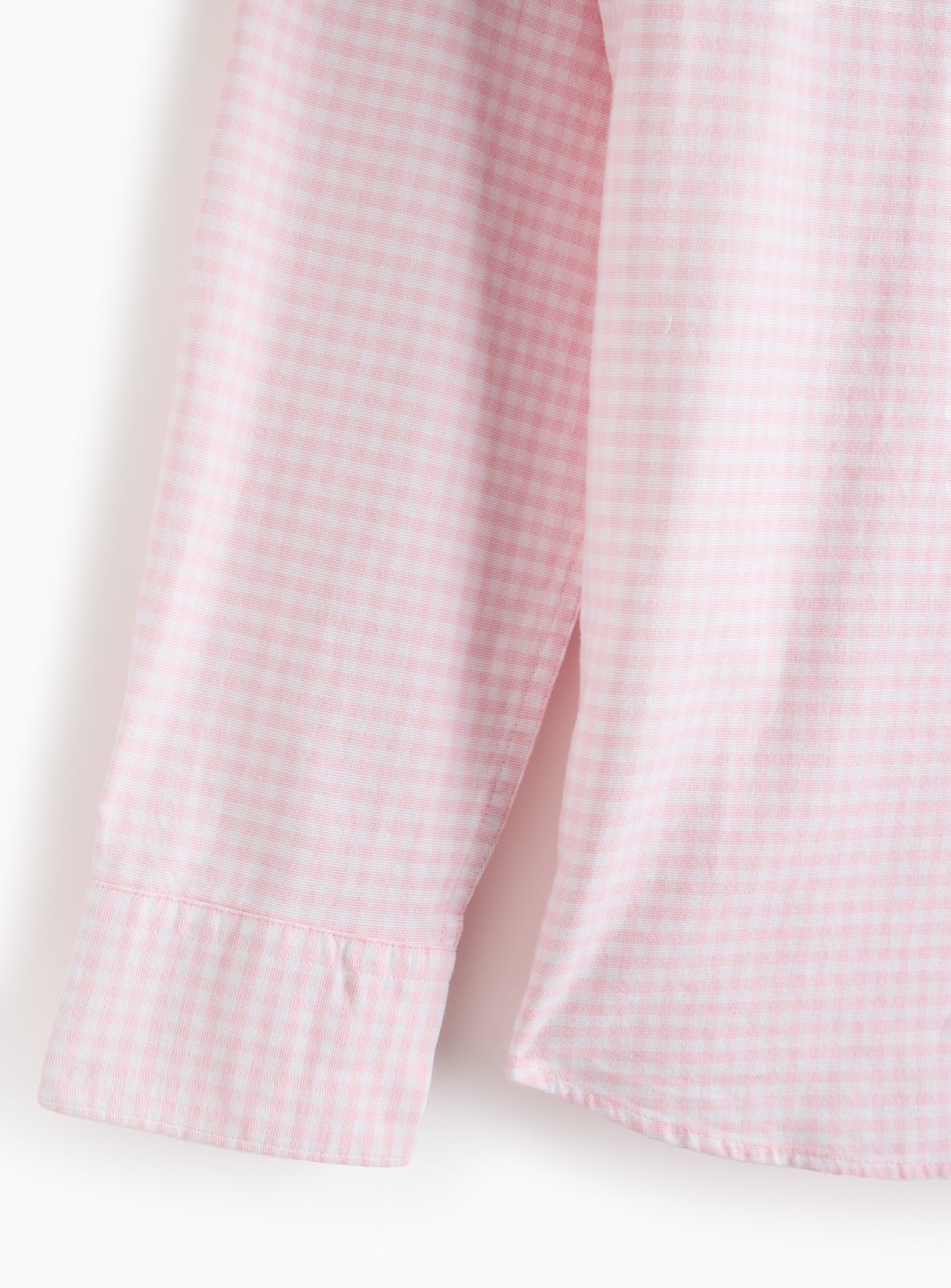 Pink Gingham Slim-Fit Oxford Shirt  L - Image 4 thumbnail