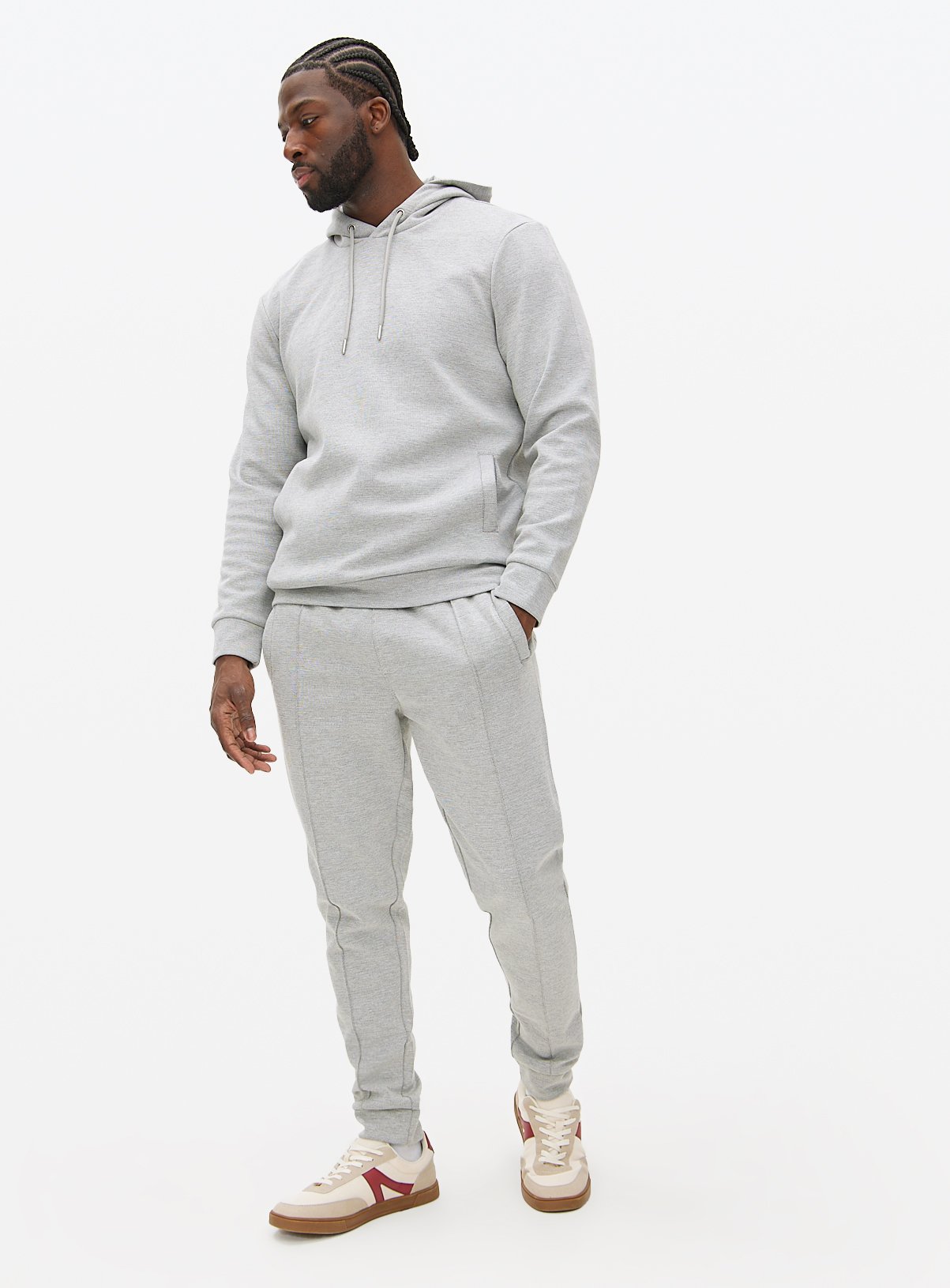 Grey Overhead Hoodie  M - Image 2 thumbnail
