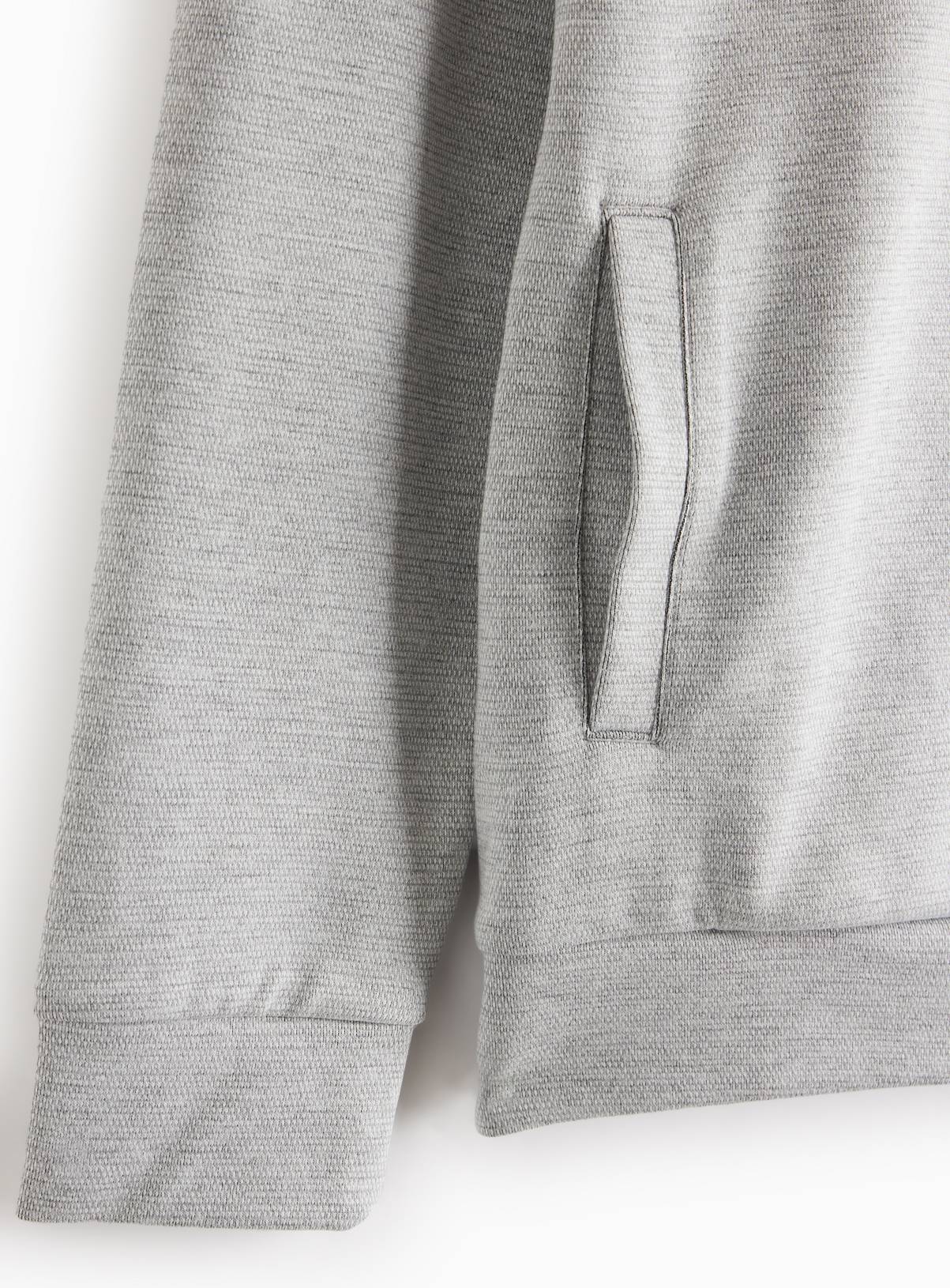 Grey Overhead Hoodie  M - Image 4