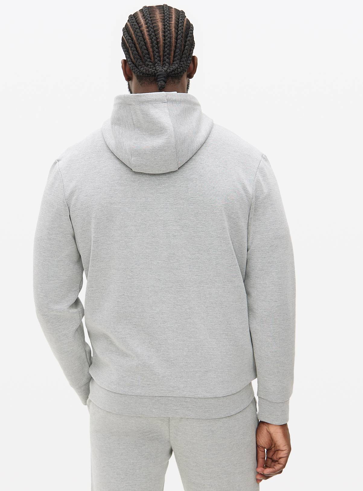 Grey Overhead Hoodie  M - Image 5