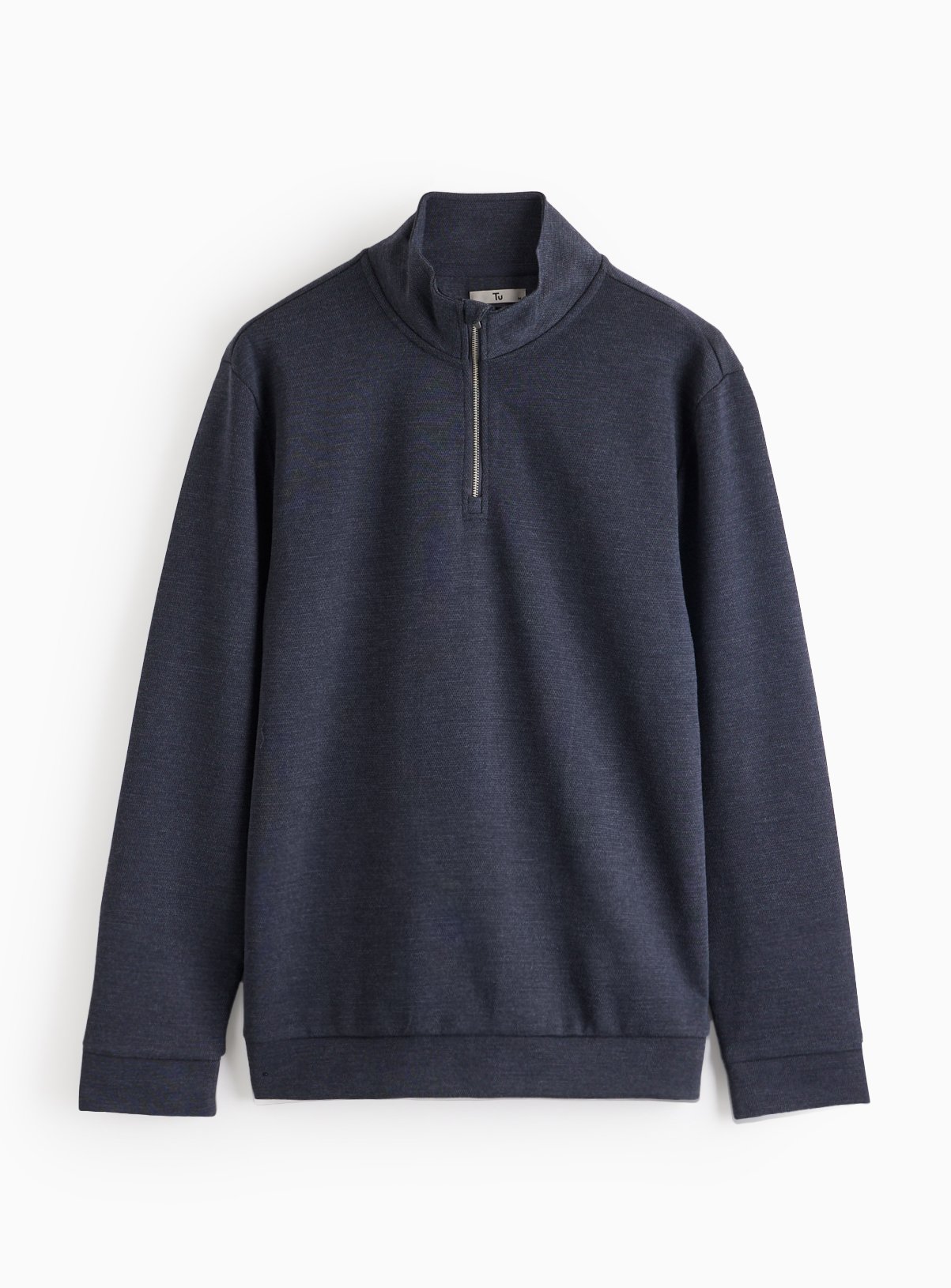 Elevated Navy Half-Zip Sweatshirt XL - Image 3 thumbnail