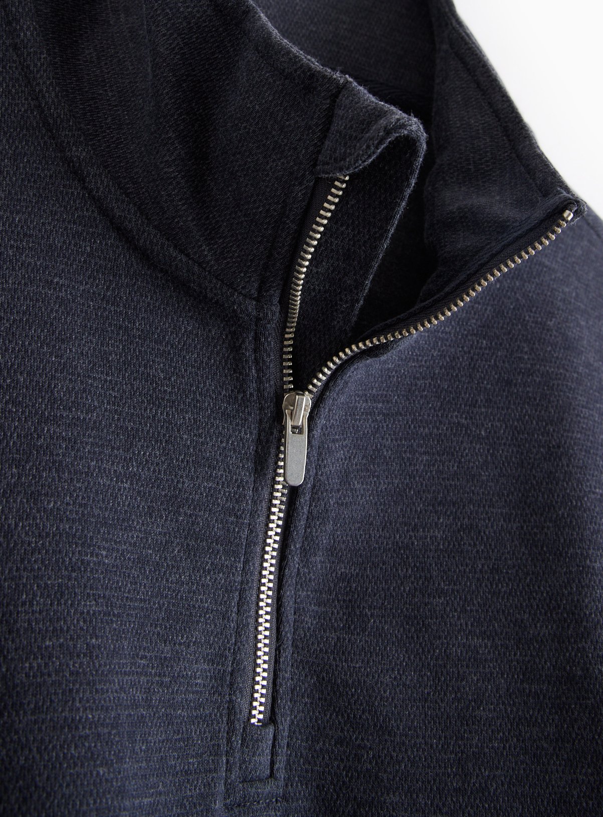 Elevated Navy Half-Zip Sweatshirt XL - Image 4 thumbnail