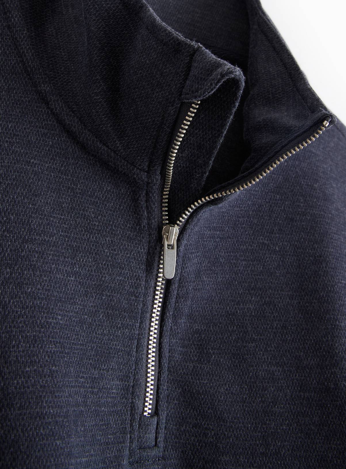 Elevated Navy Half-Zip Sweatshirt XL - Image 4