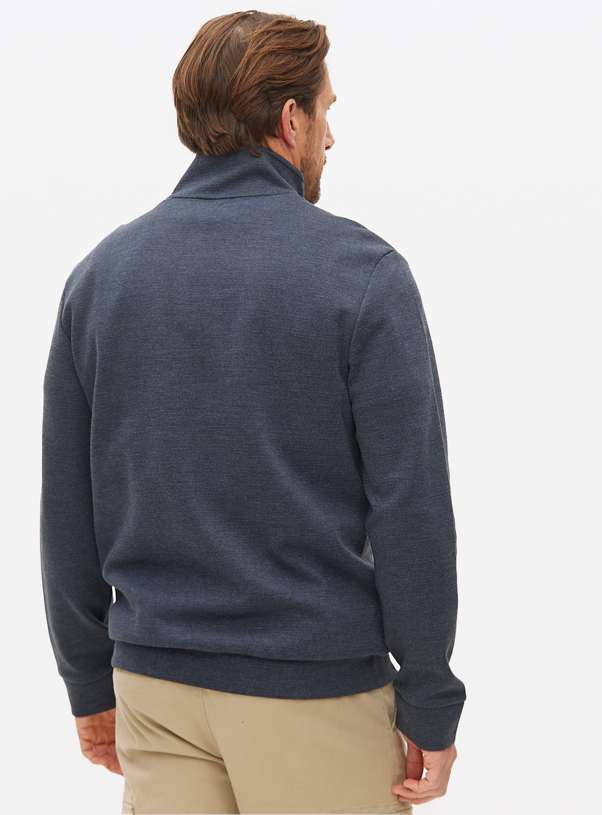 Elevated Navy Half-Zip Sweatshirt XL - Image 5 thumbnail