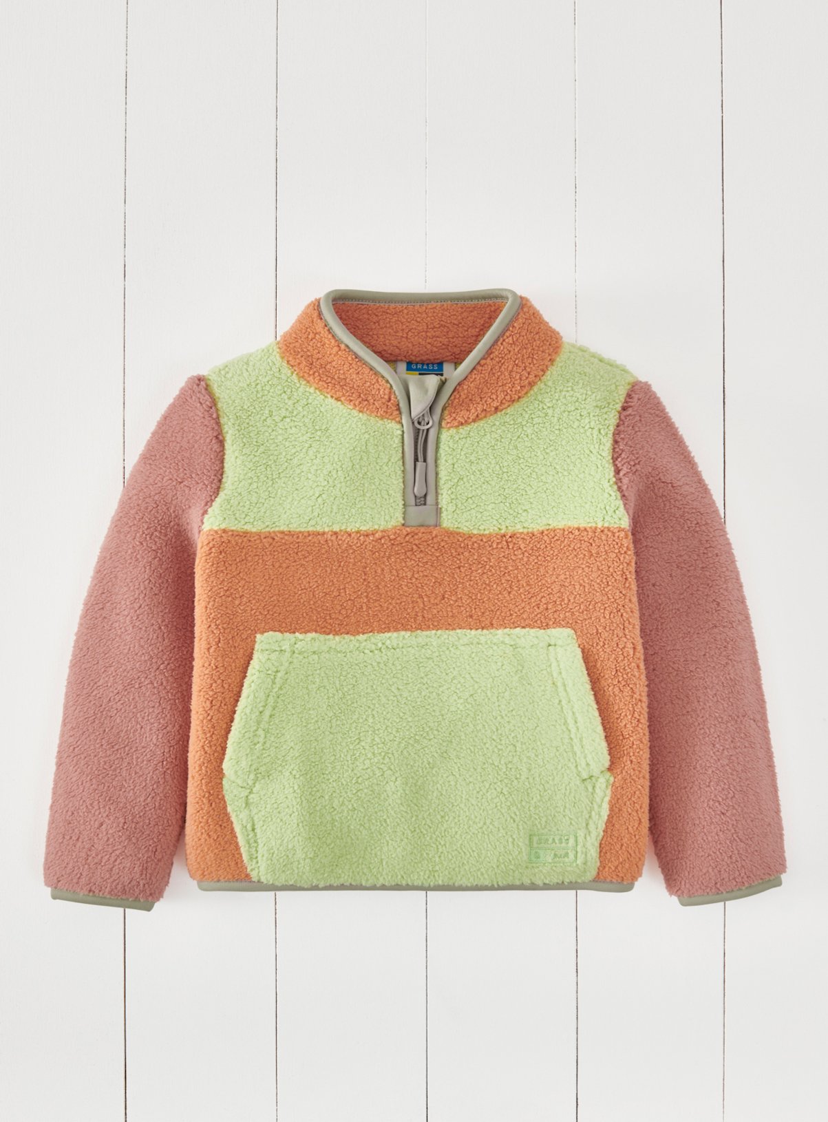 GRASS & AIR Quarter Zip Jumper 5-6 Years