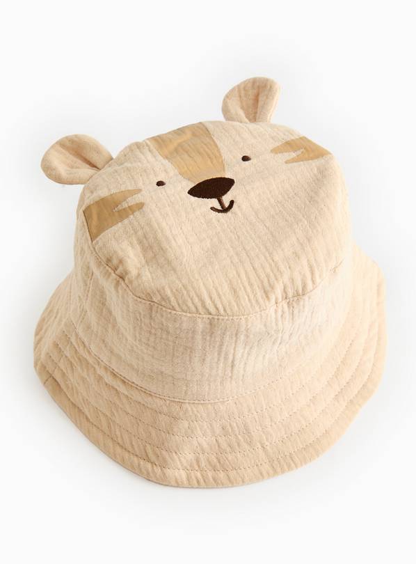 Novelty Tiger Cotton Bucket Hat 1-2 years