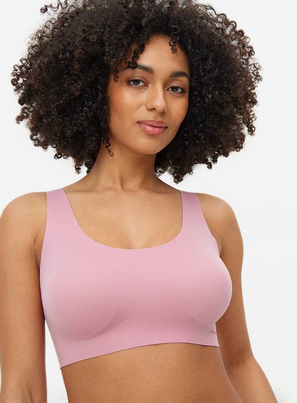 Flexform™  Pink Bonded Padded Crop Top  XS