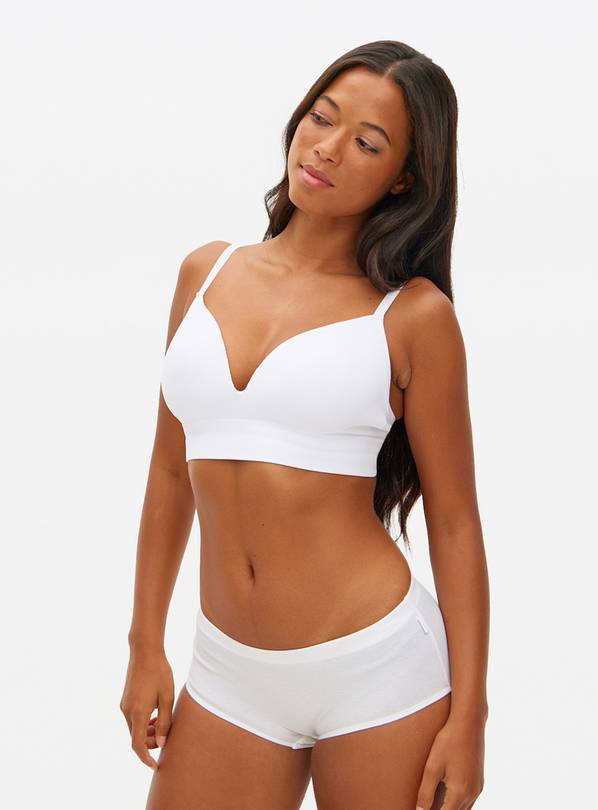 Cottonform™ White Rib Knicker Shorts 6