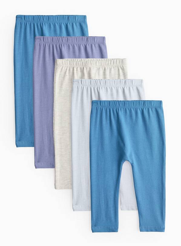 Blue Leggings 5 Pack 9-12 months