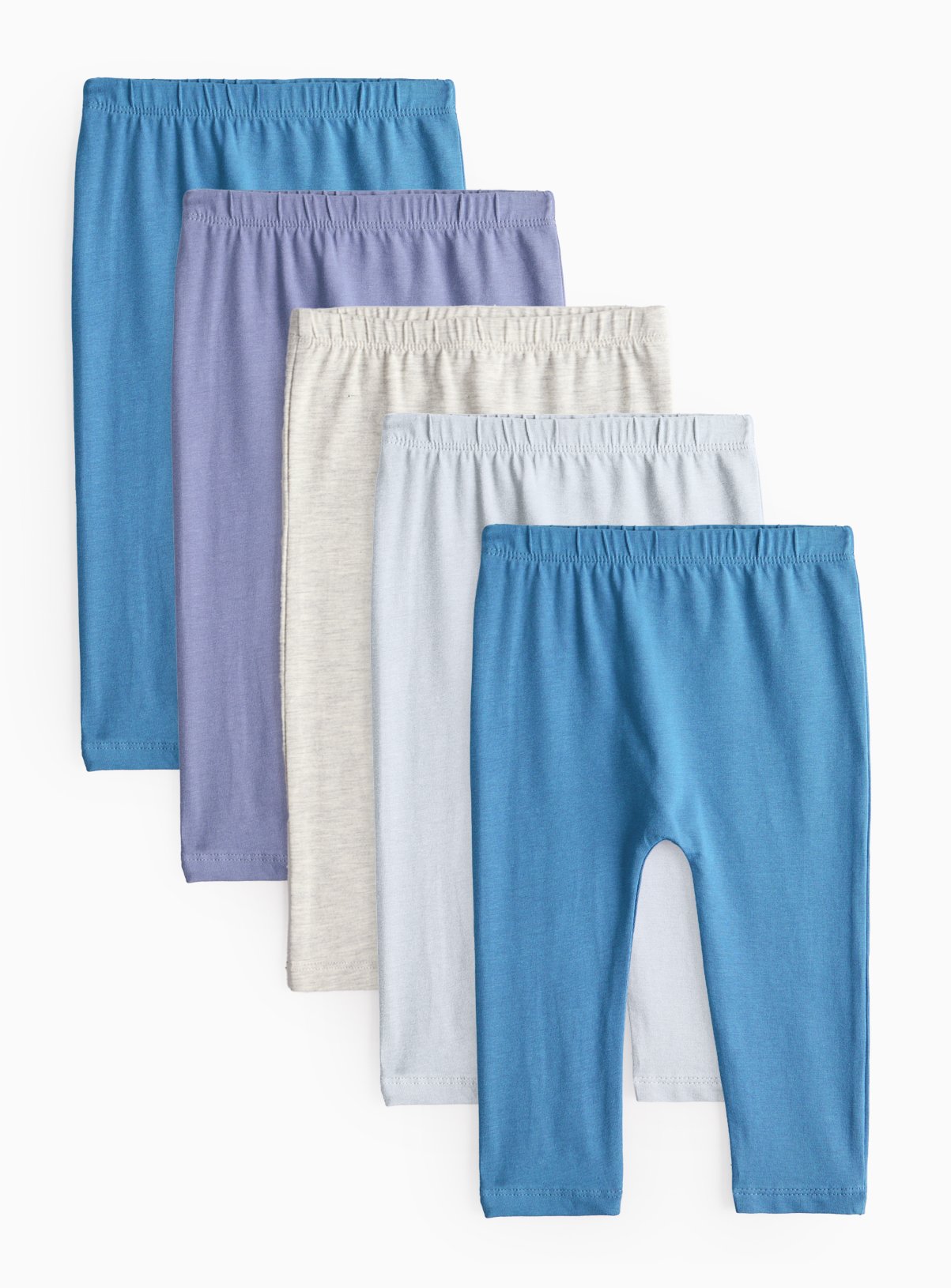 Blue Blue Leggings 5 Pack (Up To 3 Mths) - Tu by Sainsbury's