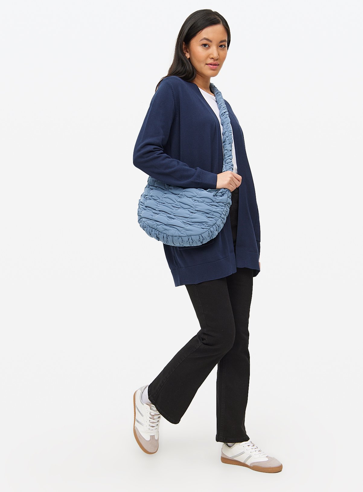Navy Pocket Longline Cardigan 24 - Image 3 thumbnail