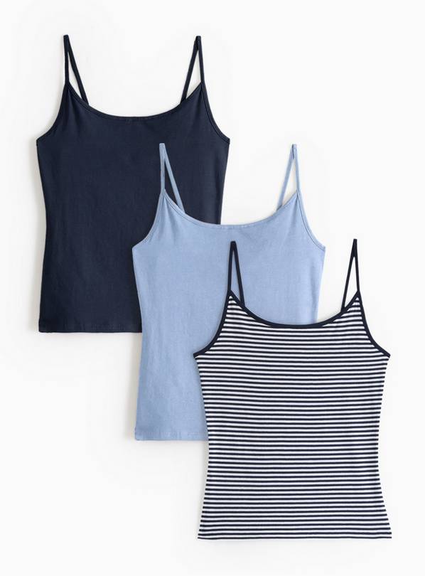 Blue Cami Vests 3 Pack 10