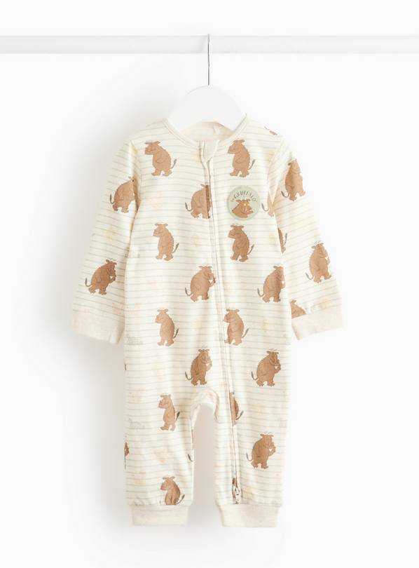 Gruffalo Print Cream Striped Sleepsuit 12-18 months