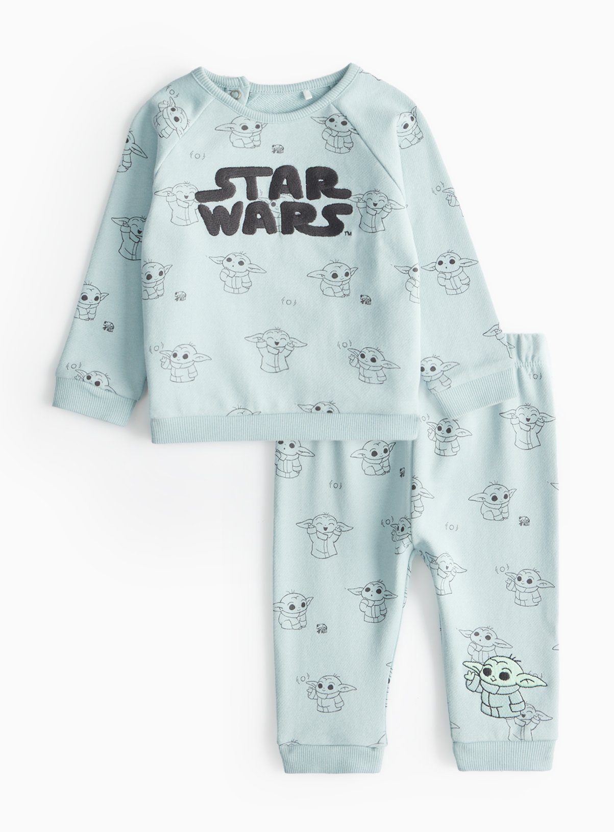 Star Wars Baby Yoda Print Sweat Set (9-12 Months) - Star Wars by Sainsbury's