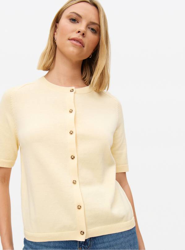 Buy Light Yellow Raglan Short Sleeve Cardigan Cardigans Argos