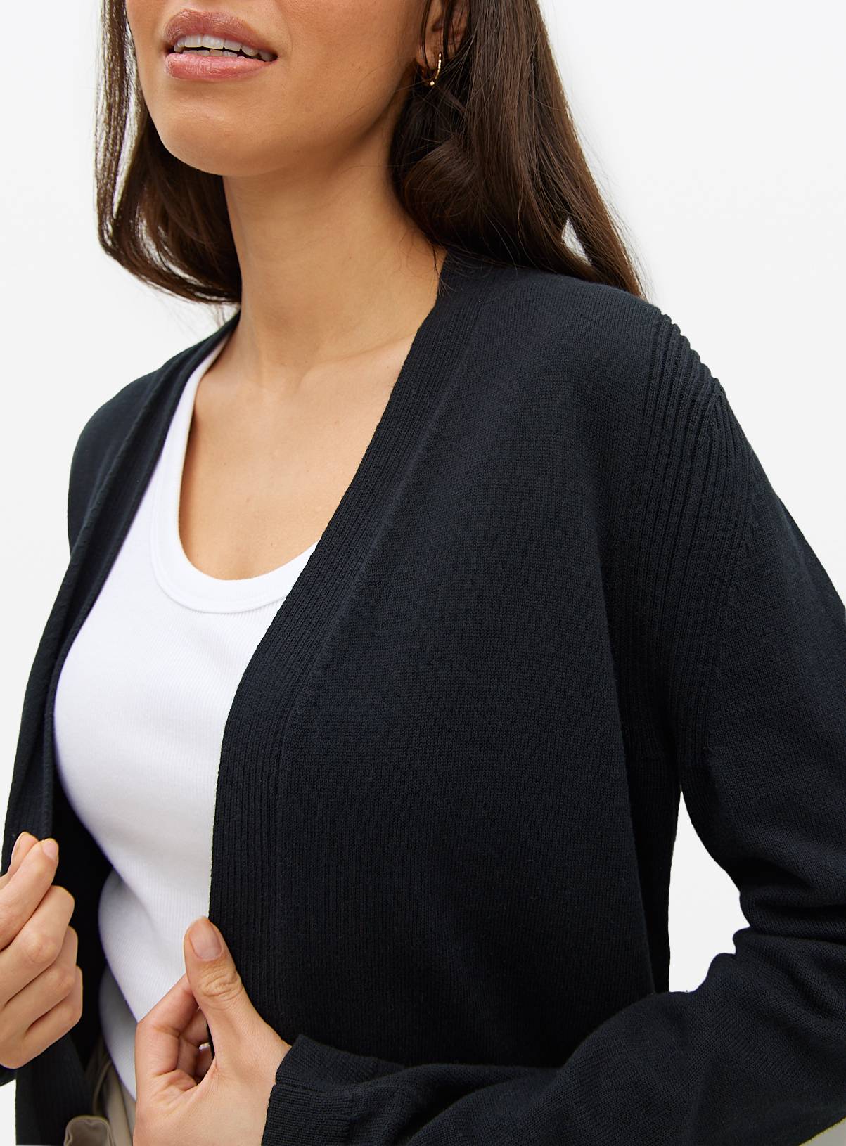 Black Core Cropped Cardigan 10 - Image 3