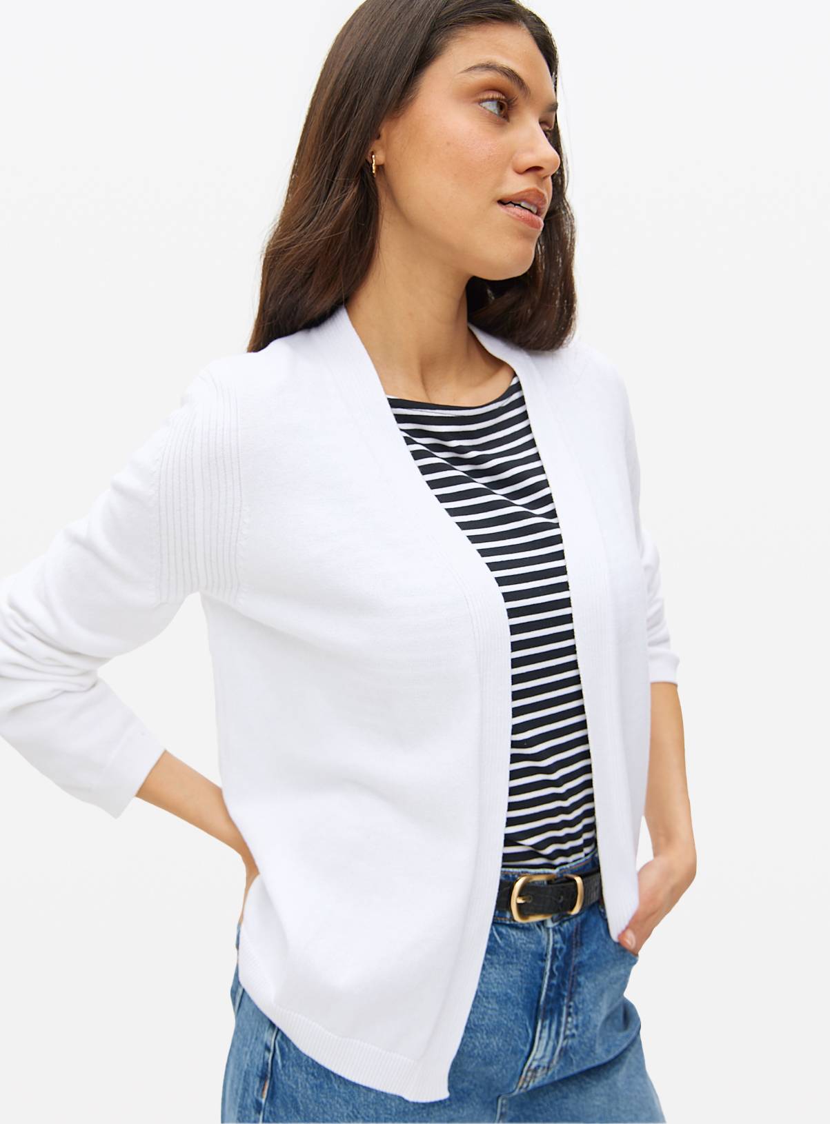White Core Cropped Cardigan 8 - Image 1