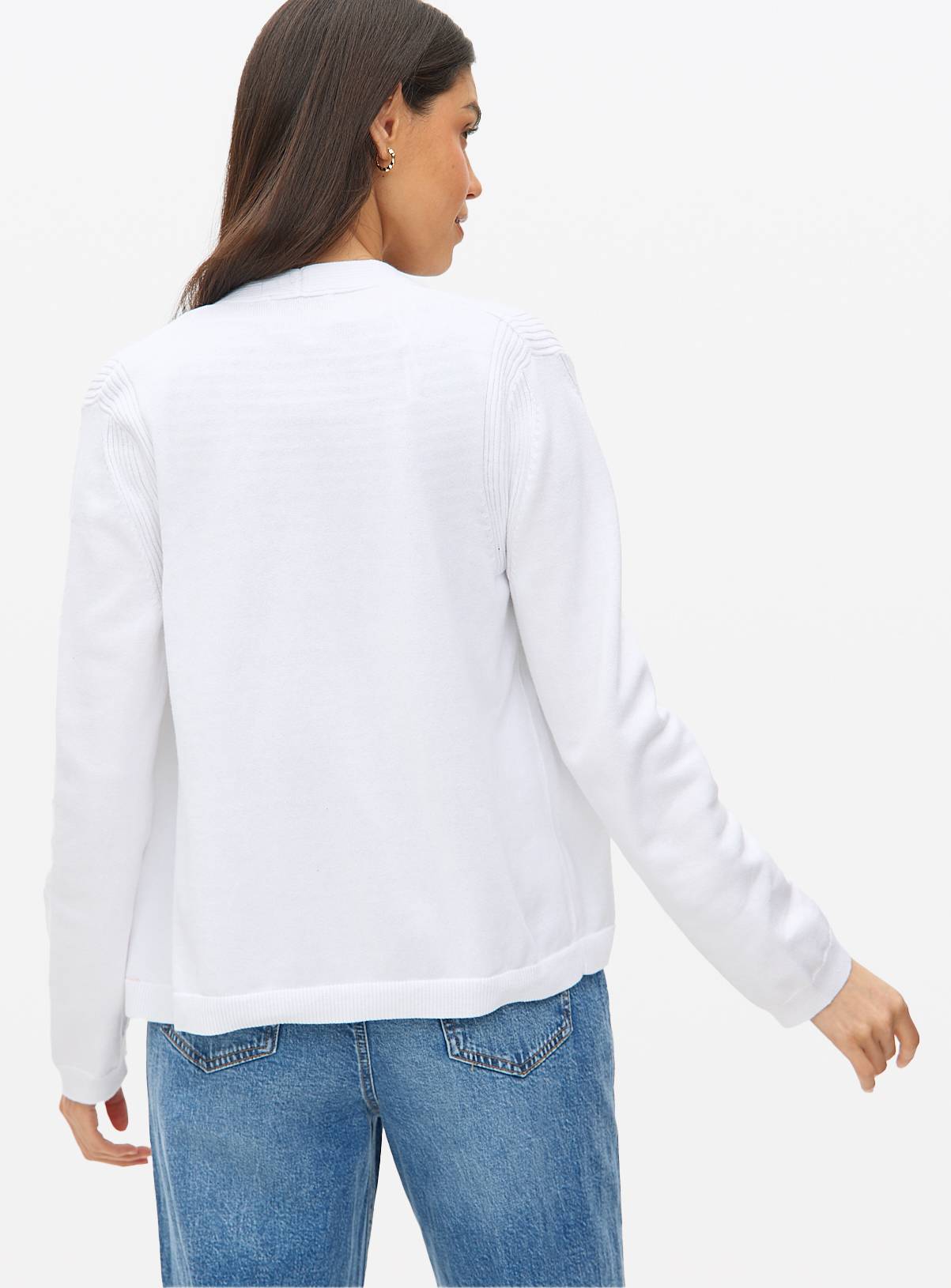 White Core Cropped Cardigan 8 - Image 4