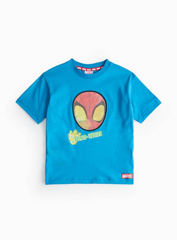 Disney Blue Spidey Dino Webs Print T-Shirt 1-2 years