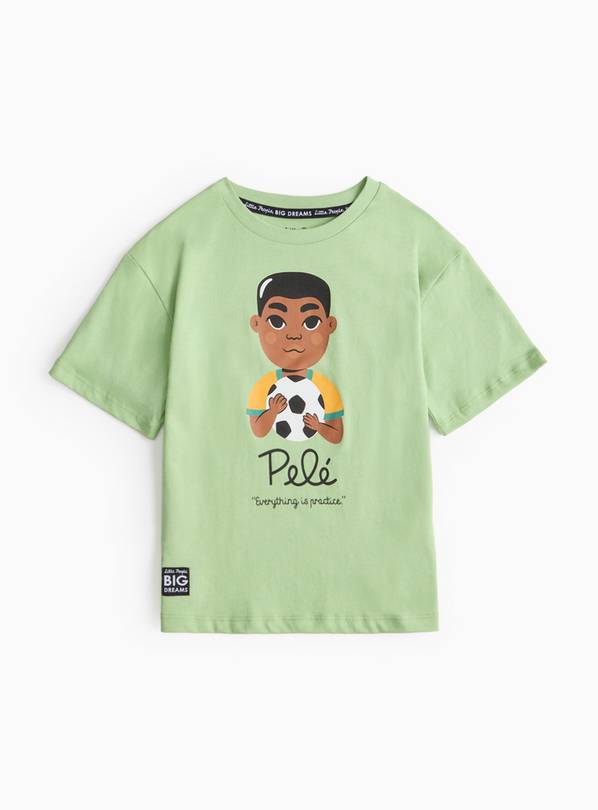 Pelé Green Character Print T-Shirt 3-4 years